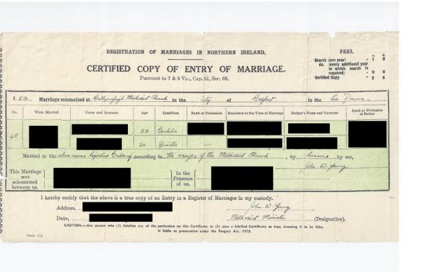 Translation of Marriage Certificate for Divorce